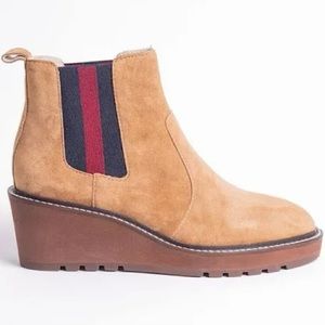 Wedge booties by designer Cecelia